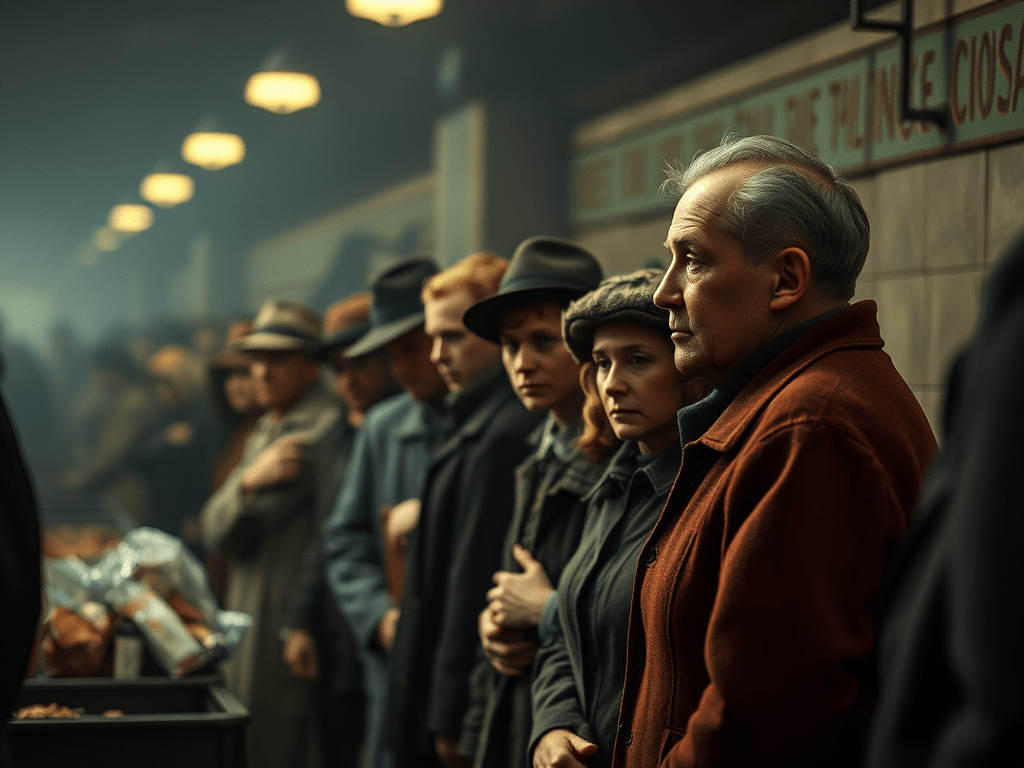 the food lines during the great depression