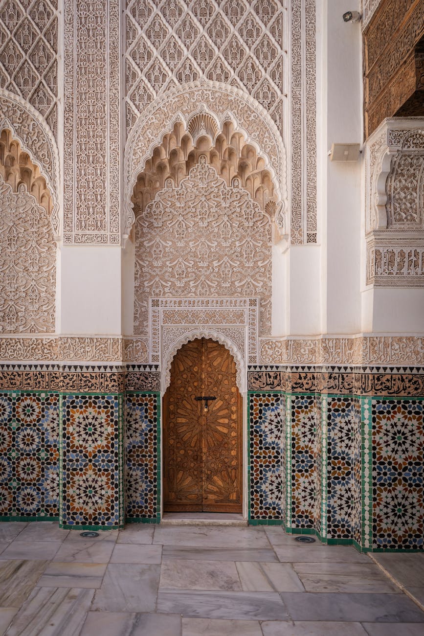 ben youssef madrasa in marrakesh morocco