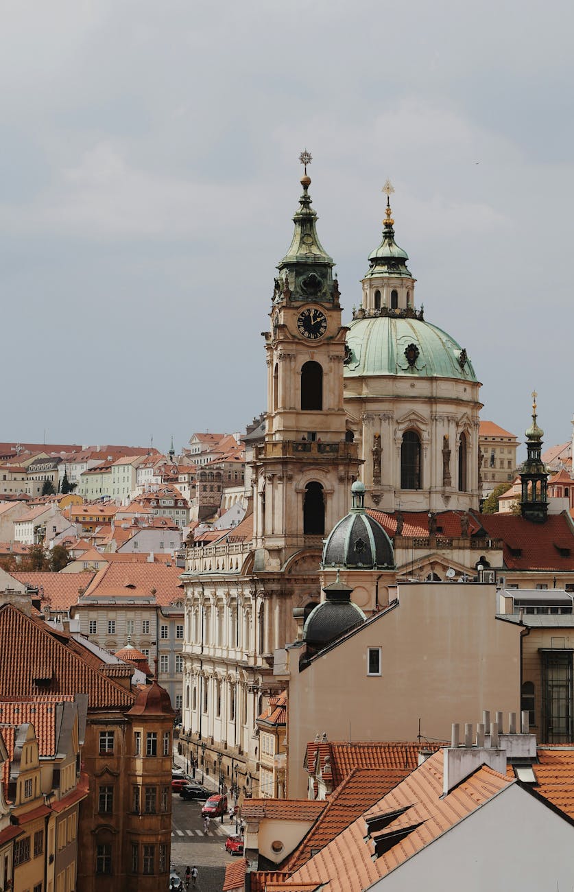 st nicholas church in prague s historic cityscape
