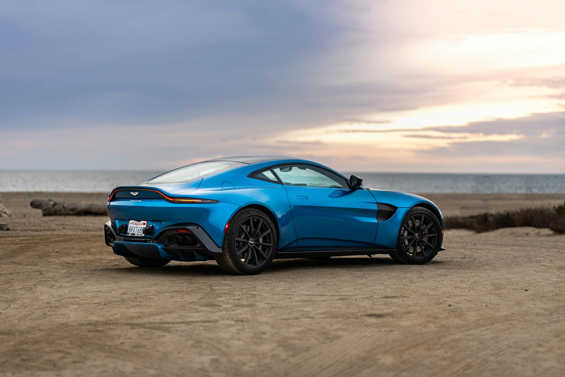 blue sports car