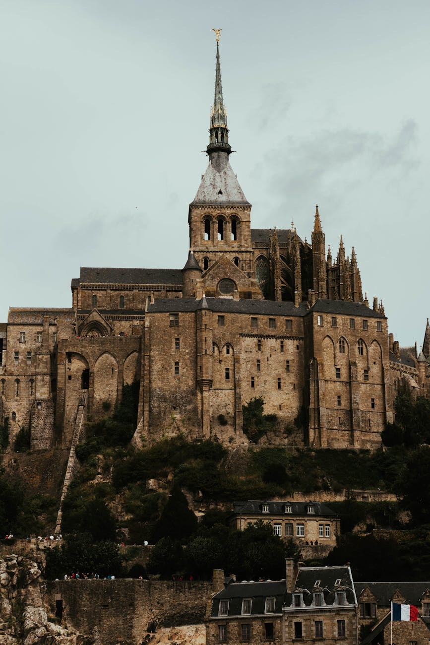 facade of mont saint michel