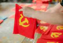 The History of the Soviet Union a person is holding a red communist flag