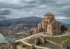 jvari monastery over town in georgia