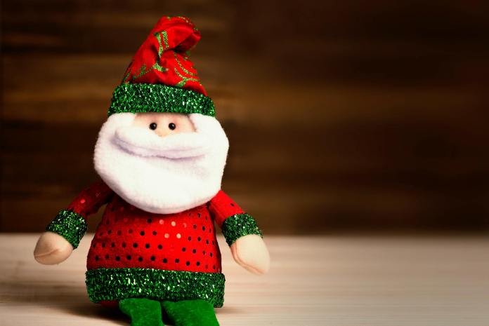 santa claus plush toy