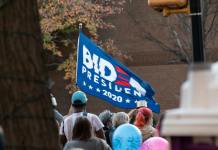 The History of the Joe Biden Presidency people protest on city street