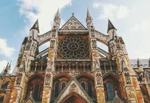 low angle photography of westminster abbey
