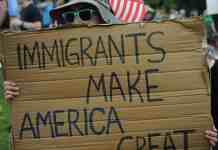 immigration rally sign in baltimore maryland