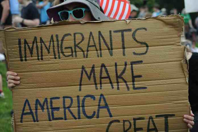immigration rally sign in baltimore maryland