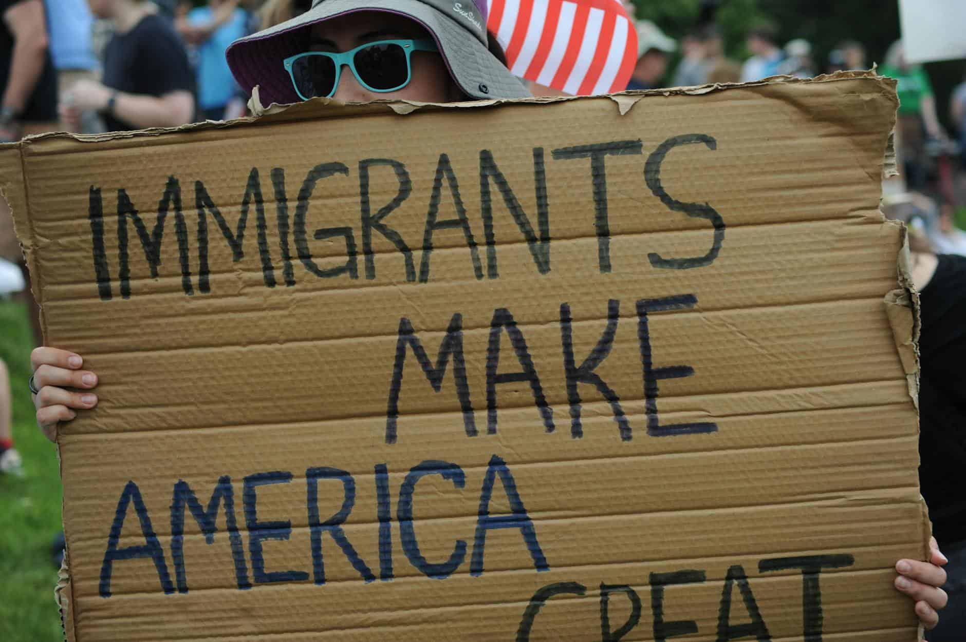 immigration rally sign in baltimore maryland